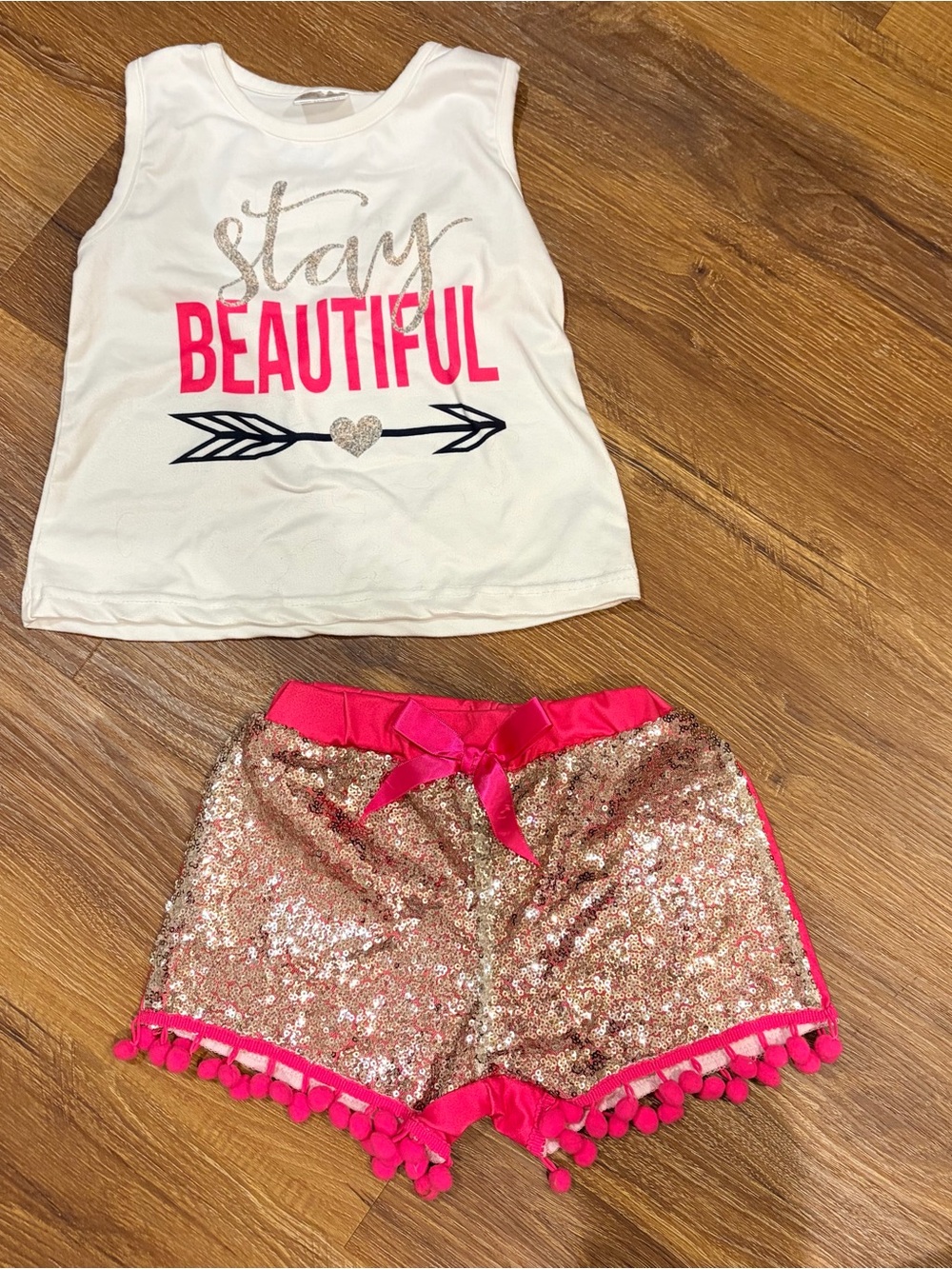 Sparkle in Pink 2-Piece Boutique Outfit – Girls 3T